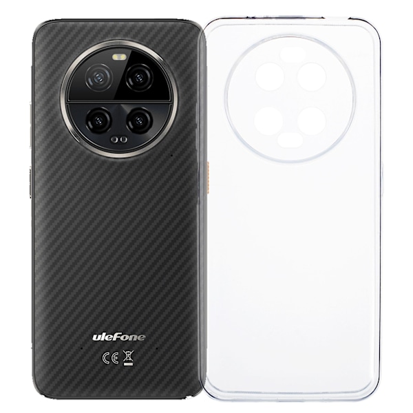 För Ulefone Armor 23 Ultra-fodral mjukt TPU-reptåligt telefonskal (DPD) Transparent