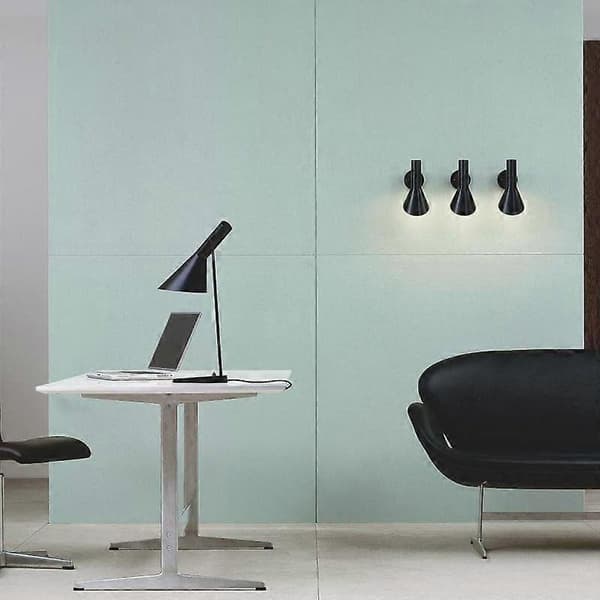 Justerbar Svart Vägglampa, Modern Design för Vardagsrum, Sovrum & Korridor