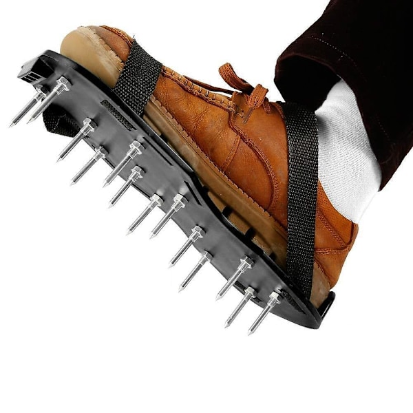 Spikspetsade luftningsskor 42 mm dubbsulor Spikes screed golv 1 par (ZYH) Black