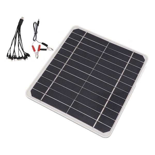 10W 12V Solpanel Billaddare 10 Watt 12 Volt Solpanel för Laddning Bilar Mobiltelefon Batterier  (ZYH)