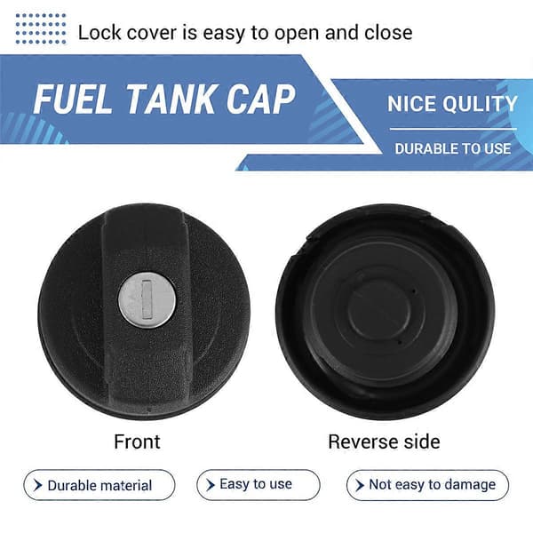 Svart Tanklock Låsbar Tank Bränsletanklock för