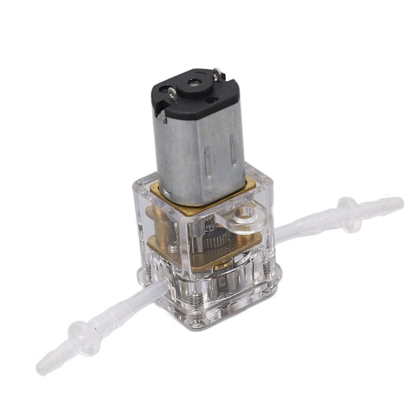 Mini peristaltisk pump transparent skal 1ml/min flöde 0,001m lyft vätskedoserings pump för skönhet medicinskt instrument 3V 60ma  (ZYH)