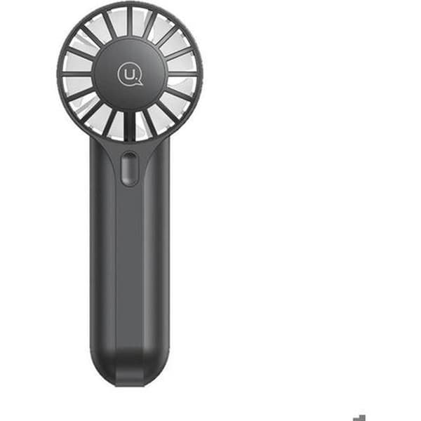 Bærbar ventilator - Mini lommeventilator - USB genopladelig - Tre blæserhastigheder - Sort