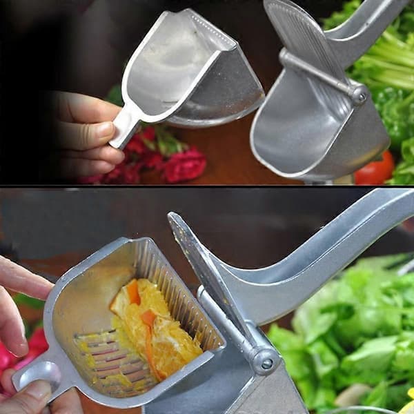 Håndpresset sitruspresse i aluminium, 23 cm