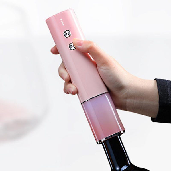 1 set elektrisk vinöppnare LED-batteridisplay Arbetsbesparande plast Uppladdningsbar automatisk korkskruv (ZYH) Green