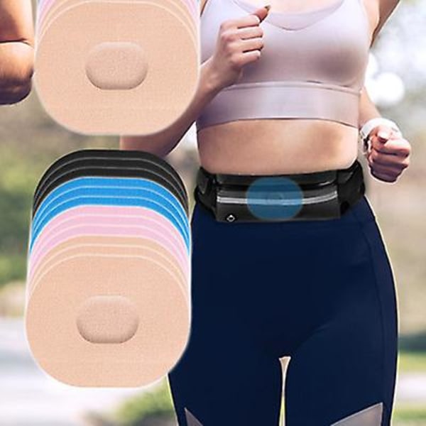 4 färger kontinuerlig glukosövervakningsplåster, självhäftande sensorplattor Cgm glukosmonitor för diabetes, vattentät/svettålig (ZYH) 8pcs