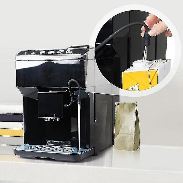 70% rabatt på kaffemaskin mjölkrör 2M mjölkslang med en ren borste set högkvalitativt rostfritt stål och PP Esp  (ZYHL)