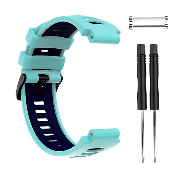 Passande rem för Garmin Forerunner 735xt 220 230 235 620 630 Armband Silikon Stål Spänne  (ZYH) A03