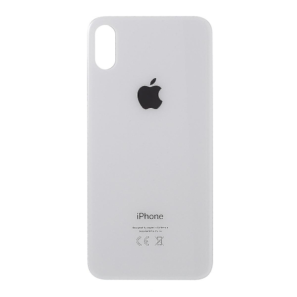 För iPhone XS 5,8 tum Glas Baksida Batterihölje (EU-version)  (ZYH) White iPhone XS 5.8 inch