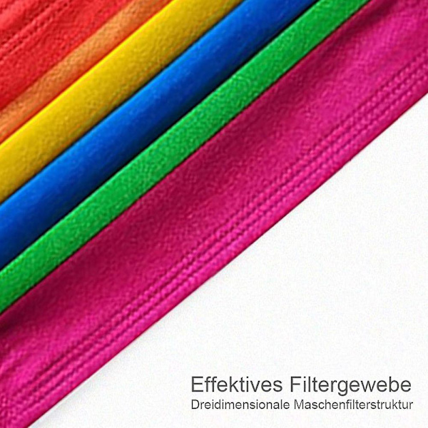 50 Stück Erwachsene Mundschutz mit Motiv Bunt Mund Nasenschutz Regenbogen Druck Maske Tücher Atmung (ZYH)
