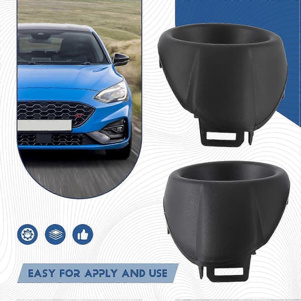 for Ford Focus 3 III 2012-2014 Frontfanger Tåkelys Deksel Rammer Hus Trim-BlackBlack SZRH A-V