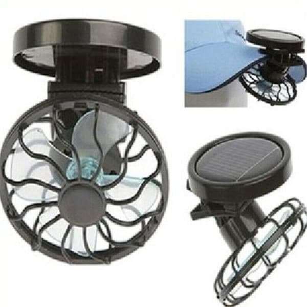 Mini bærbar solcelleventilator med klemme til sommer, solcelleventilator med klemme, lille solcelleventilator med klemme.