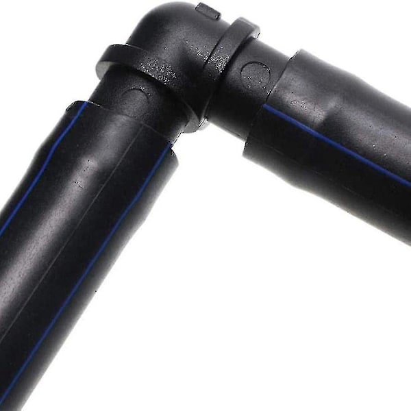 Bevattningskopplingssats för dropprör - 6 T-kopplingar, 6 kopplingar, 6 ändar, 6 armbågar - 16 mm droppspridare (ZYH)