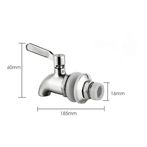 BRITISH BERKEFELD GRAVITY VATTENRENARE AQUA-TECHNIQUES KROM MESSINGKRAN 16mm  (ZYH)