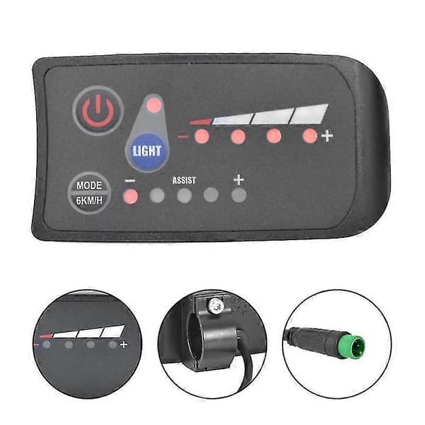 S810 E-cykel Meter LED Display 36V IP65 til Elcykel Elektrisk Cykel Meter 5PIN Boris