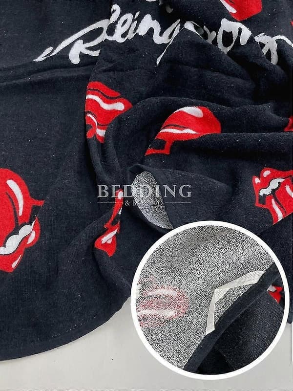 Rolling Stones Lips 100% puuvillapyyhe