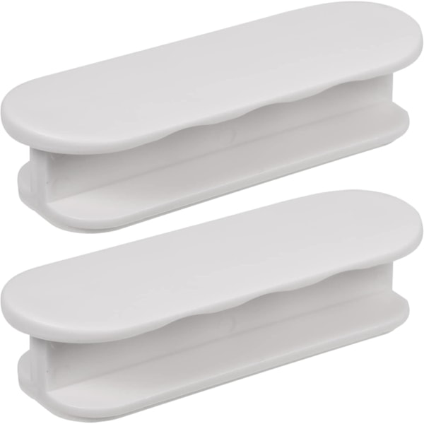 2-pack självhäftande balkongdörrhandtag Utomhus altandörrhandtag Lådhandtag för möbelhandtag Glasdörr Fönsterhandtag - Vit (ZYH)