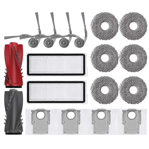 Til Roborock Qrevo 5AE / Curv / CurvC / Curv S5X 5A1 5XC / Edge / EdgeC / Edge S5A / Edge 5V1 Reservedele Børste Filter Moppepose