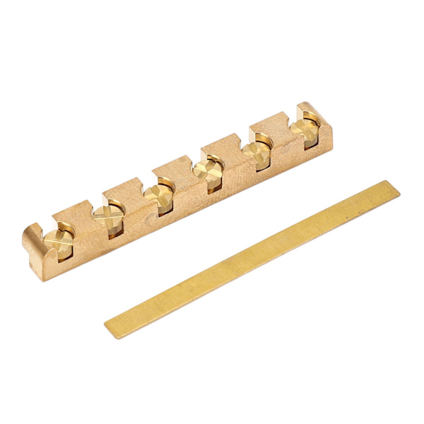 42mm Gitarr Sadel Mässing Höjd Justerbar Professionell Elektrisk Gitarr Sadel för ST LP  (ZYH)