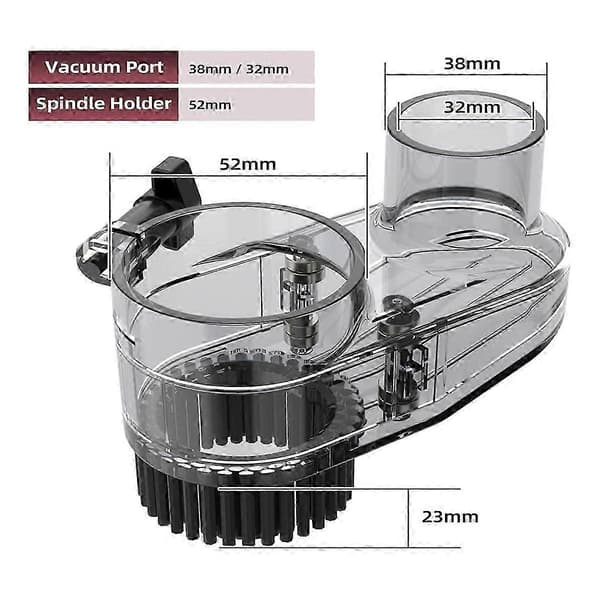 CNC ABS Støvtætte sko til CNC-maskiner, 52 mm diameter, egnet til de fleste 300W-500W, CNC-gravering
