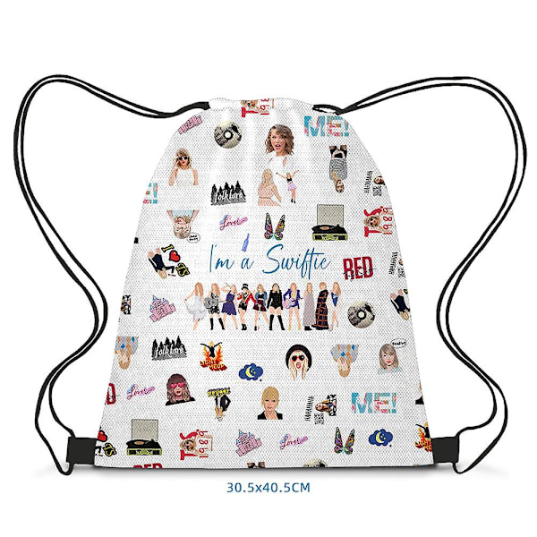 Taylor Swift Taylor Swift Primary and Secondary School Bag Barnryggsäck Ryggsäck (DPD) 15 drawstring pockets