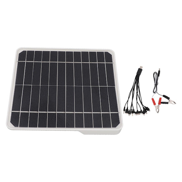10W 12V Solpanel Billaddare 10 Watt 12 Volt Solpanel för Laddning Bilar Mobiltelefon Batterier  (ZYH)