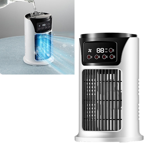 6 hastighets spray luftkylare, låg ljudnivå, 6 timmars timing, snabb kylning, avdunstande luftkonditioneringsfläkt för vardagsrum sovrum  (ZYH)