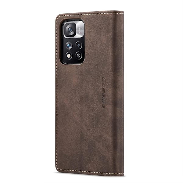 Läderfodral för Xiaomi Redmi Note 11 Pro 5g Global  (ZYH) Coffee