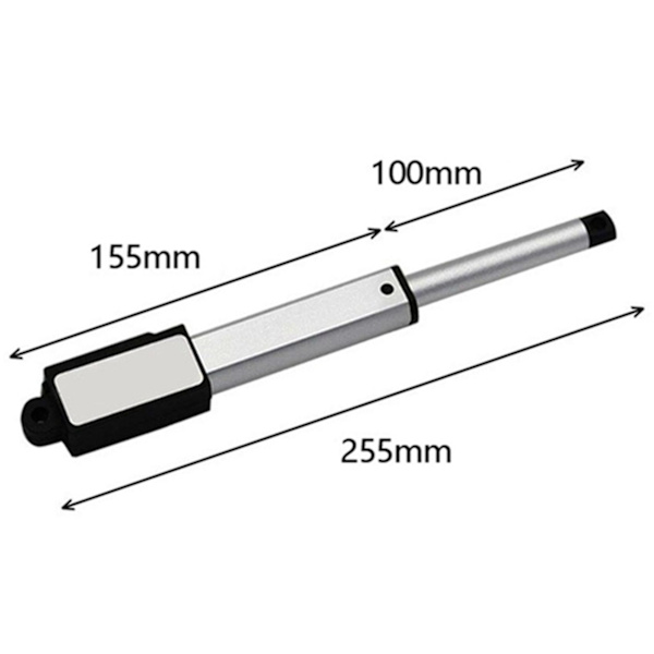 100 mm slagvattentät minilinjär ställdon, DC 12v elmotor Fönsteröppnare, Ip54 klassad (ZYH) As Shown