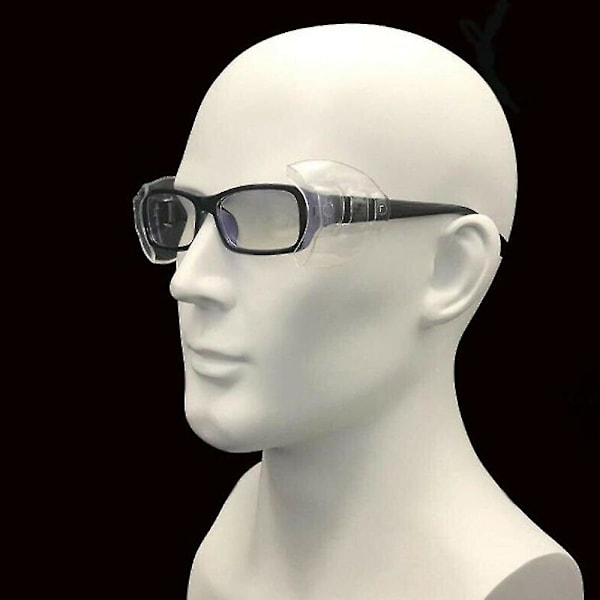 Universal hållbart genomskinligt sidoskydd för glasögon Skyddsglasögon (DPD) Side Shields 2 Pairs