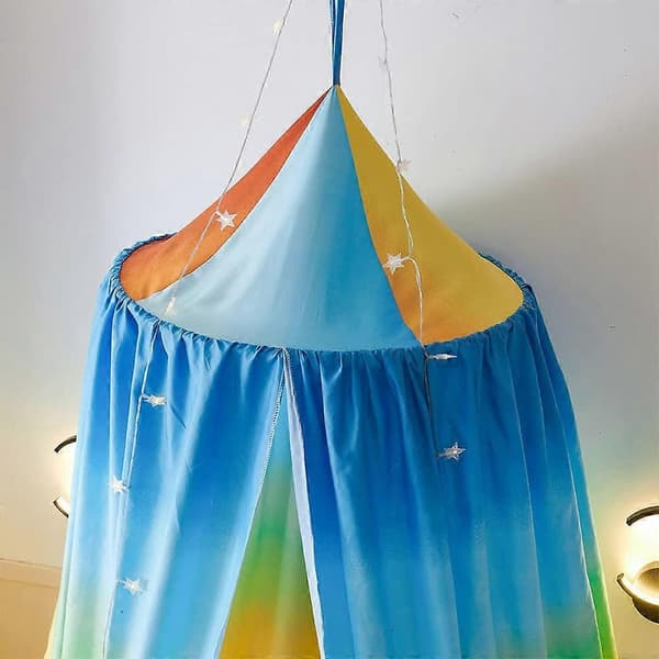 Mørkeblå Stjernehimmel Seng Baldakin 65x270cm
