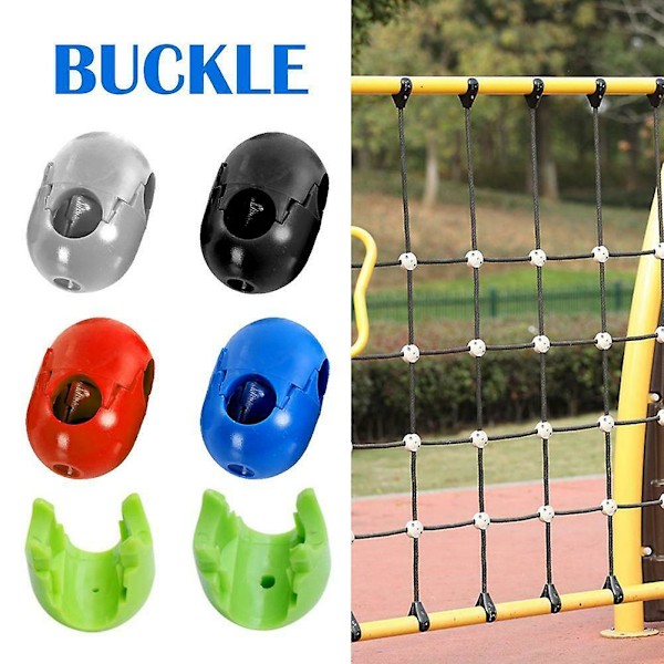 5 st Barn Klättring Rep Nät Plast Spänne Koppling Utomhus Gunga Tillbehör  (ZYH) Random Color 12mm