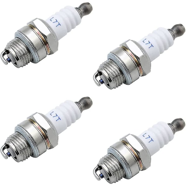 4-pack L7t tändstift universellt utbyte L7t tändstift motorsåg tändstift utbyte för gräsklippare 2-taktsmotorer  (ZYH)