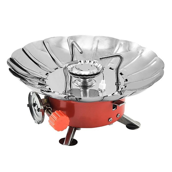 Utomhus picknick Gasbrännare Bärbar Camping Vandring Mini Spis Spis Butan Tool (ZYH) Lotus shape