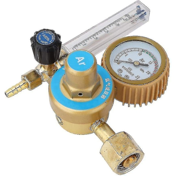Argon CO2 flödesmätare regulator, tryckmätare 0~25mpa, universell argon CO2 svetsregulator tryckreducerare (ZYH)