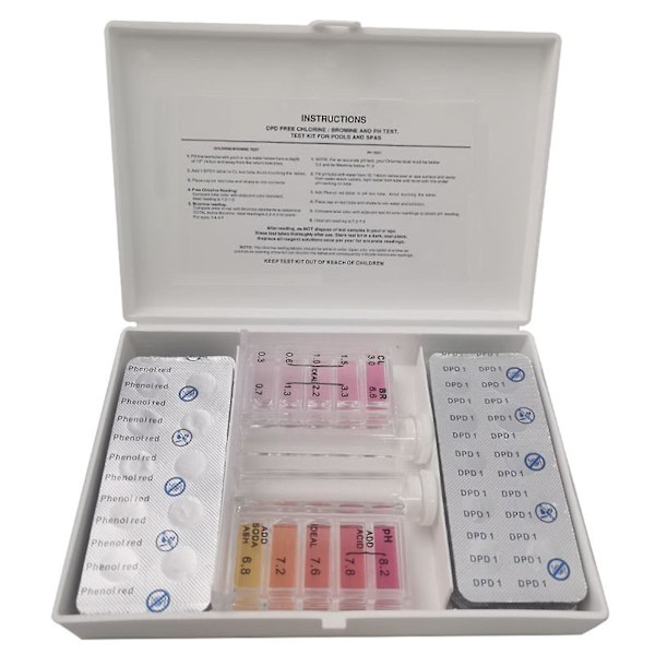 Pool Tester Kit Pool Water Testing Tabletspool och Spa Test Kit Swimming Pool (ZYH)