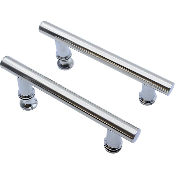 Set med 2 duschdörrhandtag i rostfritt stål 145 mm (hs)  (ZYH)