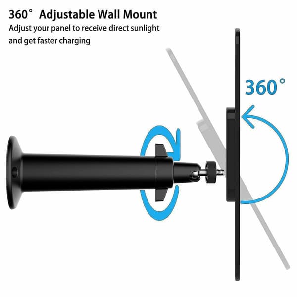 Solcellepanel for Arlo Ultra/ultra 2/pro 3/pro 4/pro 3 Floodlight/go 2 4w