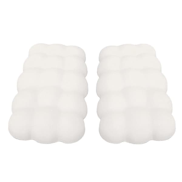 2 stk. Universal Memory Foam Bil Knæpuder til Ben og Albue - Hvid