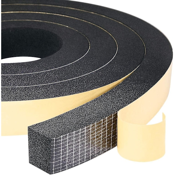 2024 Skumtätningslist 2 rullar 25 mm (b) x 20 mm (h) x 4 m (l) Tätning Väderbeständig Stöttålig Antiskollisionsmöbler (ZYH)