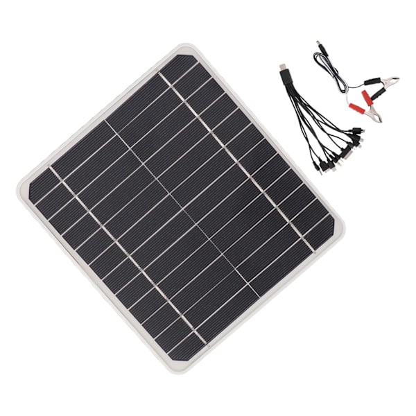 10W 12V Solpanel Billaddare 10 Watt 12 Volt Solpanel för Laddning Bilar Mobiltelefon Batterier  (ZYH)