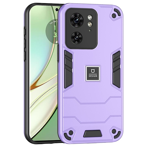För Motorola Edge 40 5G Telefonfodral Robust Hybrid Stöttålig Hård PC Mjuk TPU-skydd  (ZYH) Purple