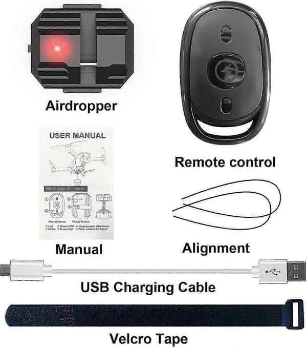 2025 Drone Airdrop-system for DJI Mini 3 pro/Mini 3/ Mini 2 SE/Avata/Mavic 2/2S /Mavic 3 Pro Cine/Phantom 3 4/4 Pro Transport Release Delivery Payload
