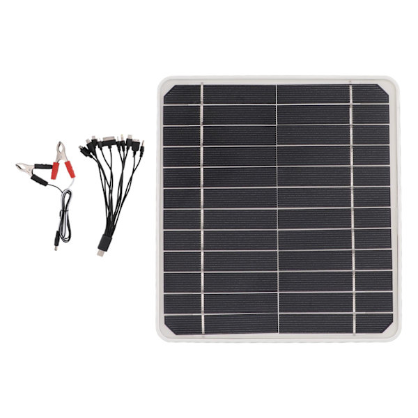 10W 12V Solpanel Billaddare 10 Watt 12 Volt Solpanel för Laddning Bilar Mobiltelefon Batterier  (ZYH)