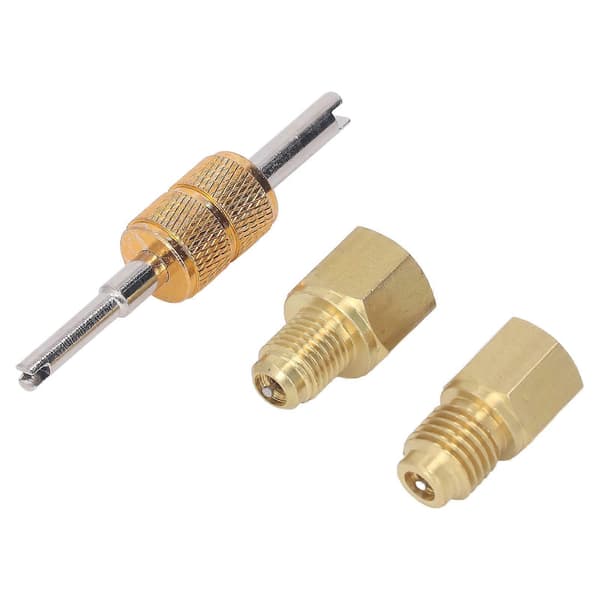 1/2 ACME til 1/4 SAE Kølemiddel Tank Adapter Fittings - Kobber