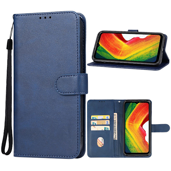 För Ulefone Power Armor 19 Läder Telefonfodral  (ZYH) Blue