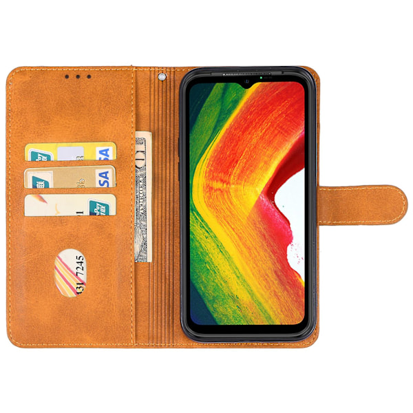 För Ulefone Power Armor 19 Läder Telefonfodral  (ZYH) Brown