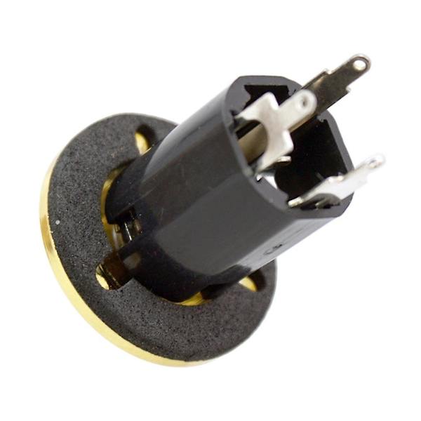 3x1/4\" Gitarr Bas Equalizer Jack Eq Preamp Slutpinne Utgång Ingångs Sockel Silver  (ZYH)