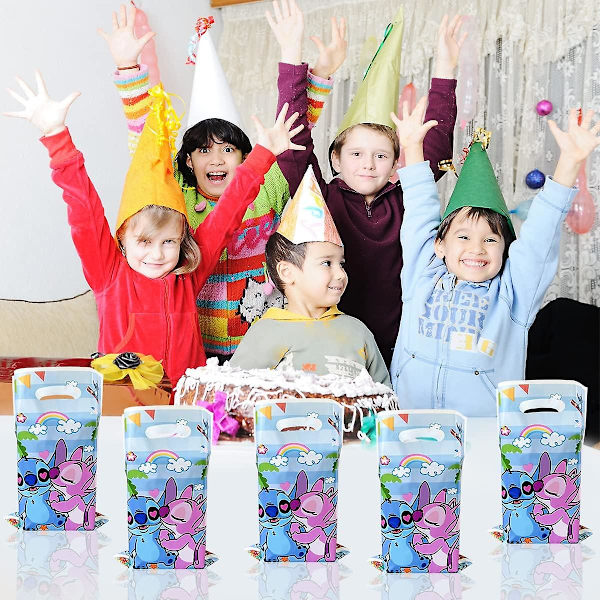 30 st partypresentpåsar för Lilo & Stitch, Stitch födelsedagsfestdekorationer, Stitch festgodispåse (ZYH)