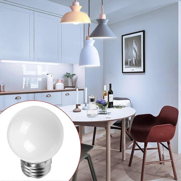 5 stk. E27 0.5w Ac220v Hvit Glødelampe Pære Dekorlampe